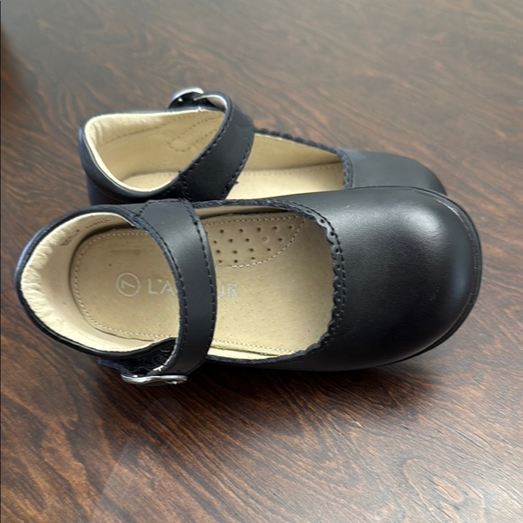 Black and Cream Dress Shoes with Adjustable Strap